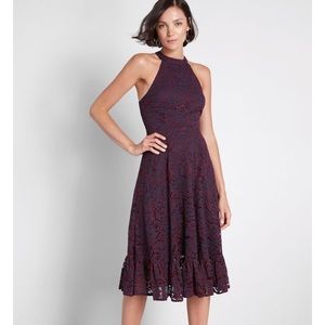 ModCloth A Night Like This Halter Dress